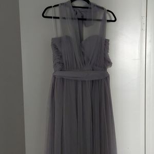 Christina convertible bird gray bridesmaid dress